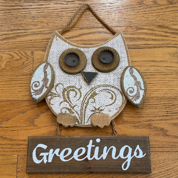 Source Unknown Other - Source Unknown Owl Wall Hanging - Brown and White
